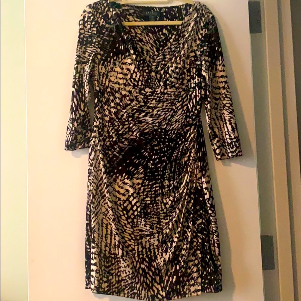 Black white and blue Ralph Lauren dress